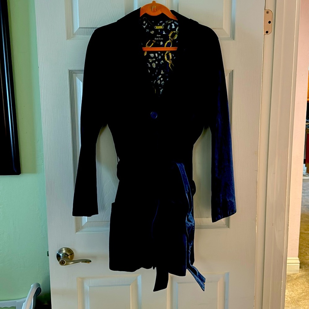 Designer, Dennis Basso, suede jacket